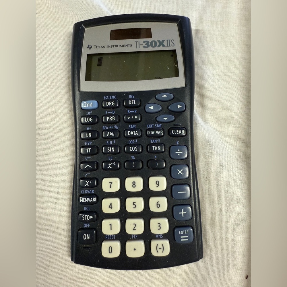 Texas Instruments Black Calculator Back Cover